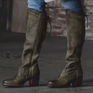 Bed Stu Fortune Women's Tall Leather Boots in Taupe Rustic size 6 NIB